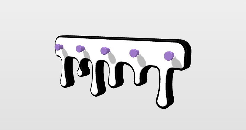 Drippy Key Holder in the 3D customizer