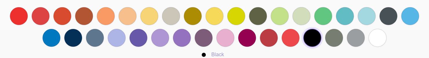 The full 26-color filament palette
